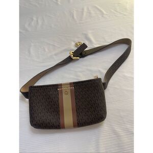 Michael Kors Fanny Pack Adjustable Logo Belt Bag Size S/M